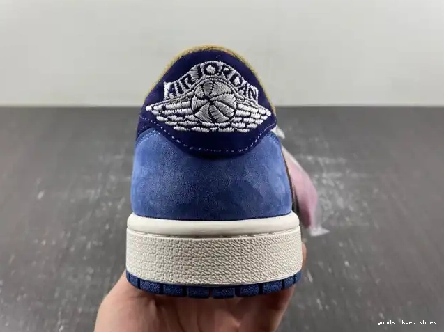 Cheap DM7866-808 TRAVIS CUSTOM JORDAN 1 X AIR SCOTT 0427